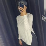 بلوز آستین بلند فینگردار سفید