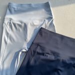 تیشرت دو رنگ اسپندکس آبی و سرمه ای